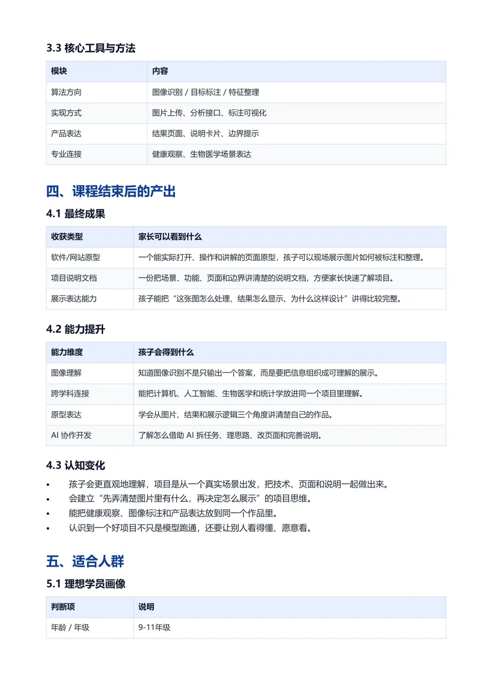 舌像检测 课程安排资料页预览