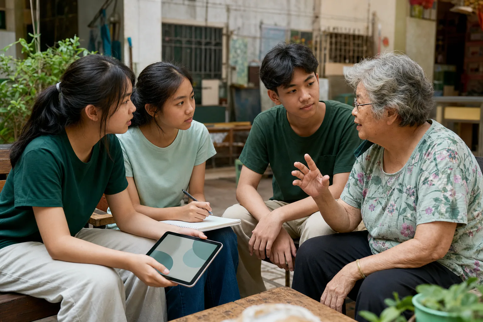 学生与社区居民共同测试公共服务数字原型